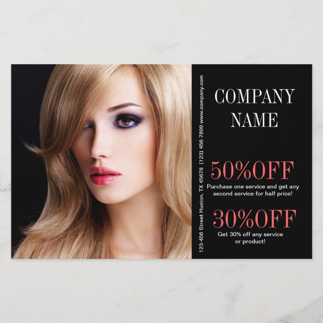 Prospectus 14 Cm X 21,6 Cm Cosmetologue maquillage artiste styliste coiffeur  (Devant)