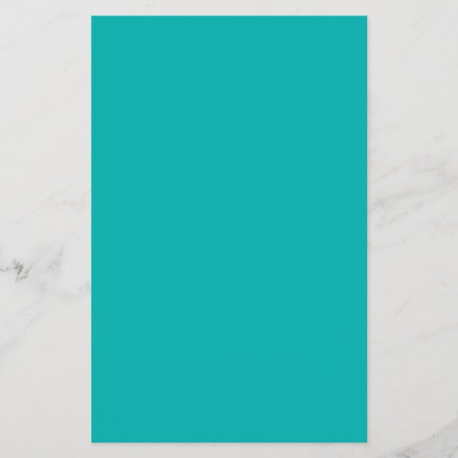 Prospectus 14 Cm X 21,6 Cm Couleur de paon turquoise vive Prêt à Customiser (Devant)