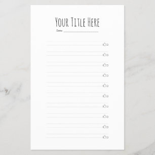 Prospectus 14 Cm X 21,6 Cm CRÉEZ-VOTRE-PROPRE téléchargement personnalisé de