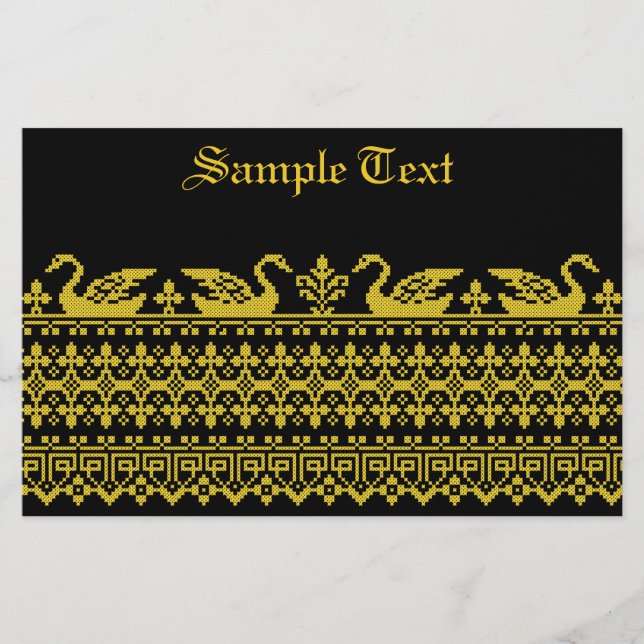 Prospectus 14 Cm X 21,6 Cm Cygnes en or (Devant)