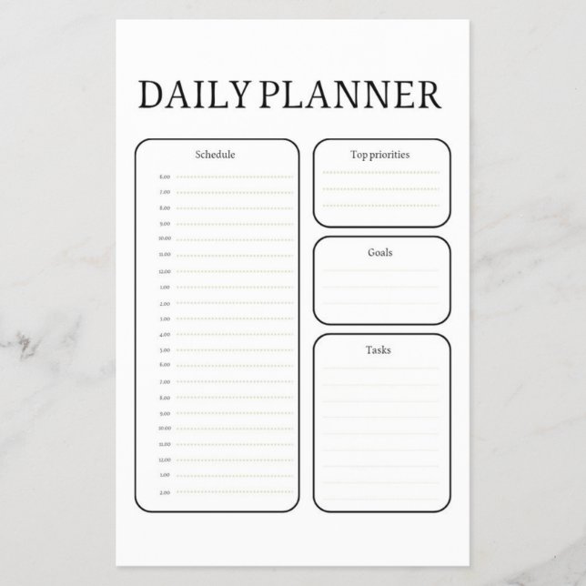 Prospectus 14 Cm X 21,6 Cm Daily Learning Planner (Devant)