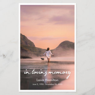 Prospectus 14 Cm X 21,6 Cm Dans le budget du programme Love Memory Script