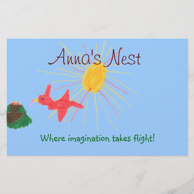 Prospectus 14 Cm X 21,6 Cm Dépliant de garde d'enfants (Devant)