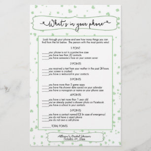 Prospectus 14 Cm X 21,6 Cm Devinez qui + jeux de téléphone, mariage irlandais