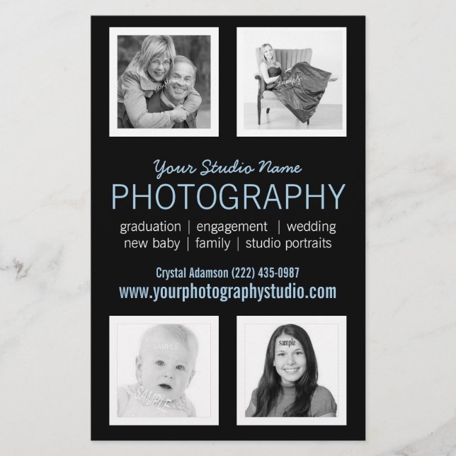 Prospectus 14 Cm X 21,6 Cm Document professionnel Pro Photographe (Devant)