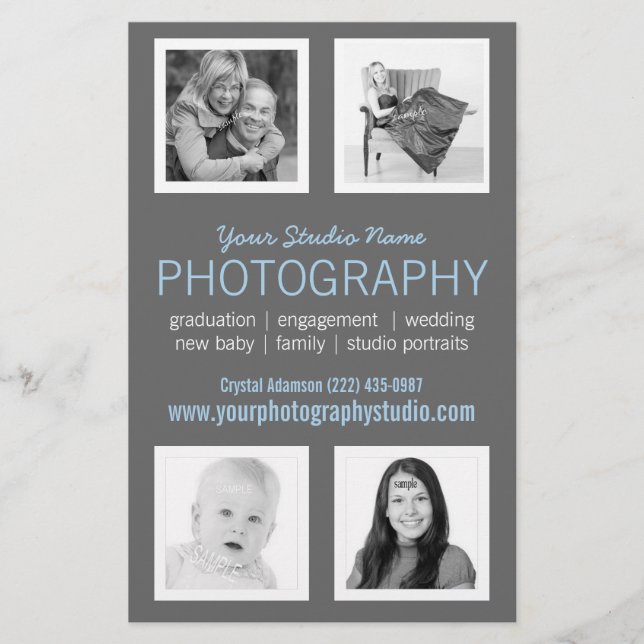 Prospectus 14 Cm X 21,6 Cm Document professionnel Pro Photographe (Devant)