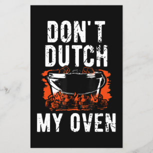 Prospectus 14 Cm X 21,6 Cm Dont Dutch My Oven - Funny Grill and BBQ