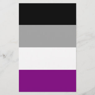 Prospectus 14 Cm X 21,6 Cm Drapeau de la fierté asexuelle