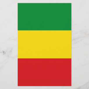 Prospectus 14 Cm X 21,6 Cm Drapeau rastafari éthiopien Rasta