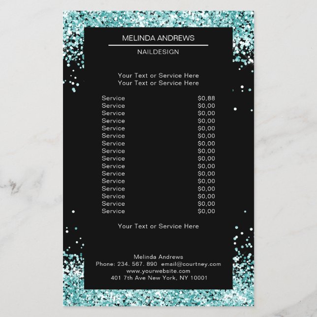 Prospectus 14 Cm X 21,6 Cm Elegant Mint les deux côtés Circulaire (Dos)