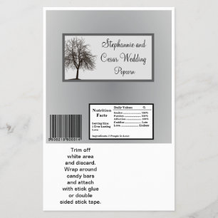 Prospectus 14 Cm X 21,6 Cm Emballage de grande barre Hershey's Arbres gris d'