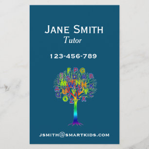 Prospectus 14 Cm X 21,6 Cm Enseignant indépendant ou enseignant pour tout suj