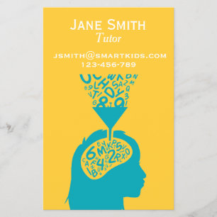 Prospectus 14 Cm X 21,6 Cm Enseignant ou enseignant indépendant pour tout suj