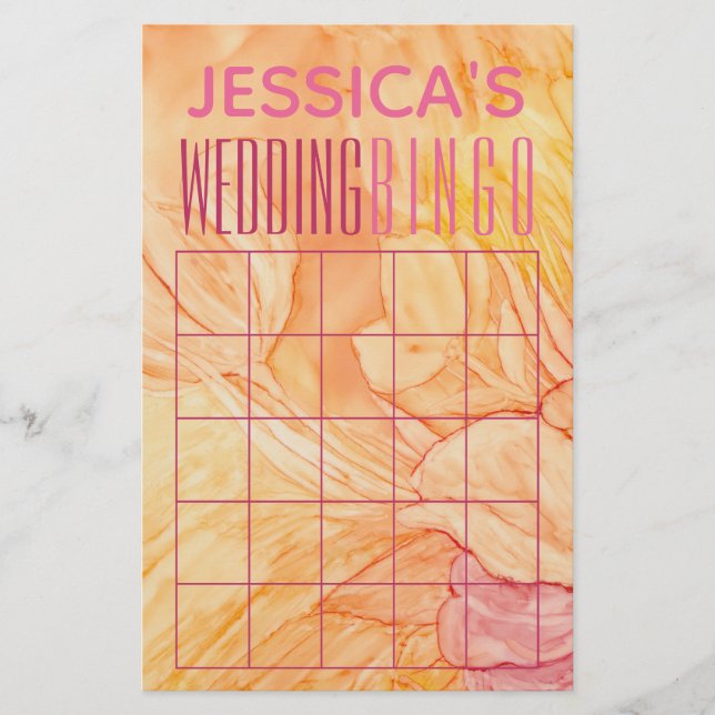 Prospectus 14 Cm X 21,6 Cm Fête de Mariage BINGODécoration de Fleurs Fraîches (Devant)