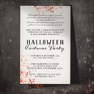 Prospectus 14 Cm X 21,6 Cm Fête d'Halloween effrayant