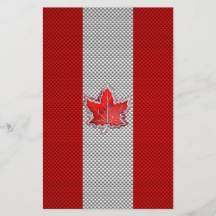 Prospectus 14 Cm X 21,6 Cm Feuille d'érable rouge canadienne sur papier à fib
