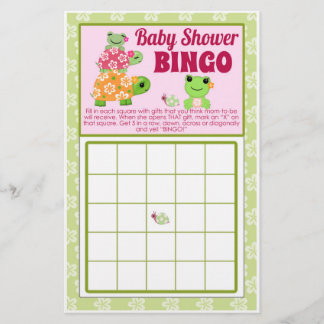 Prospectus 14 Cm X 21,6 Cm Fiche de Baby shower de la grenouille