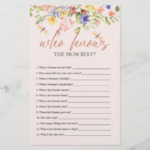 Prospectus 14 Cm X 21,6 Cm Fleurs de saumons et BABY SHOWER de libellules QUI