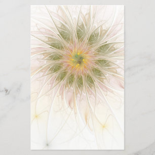 Prospectus 14 Cm X 21,6 Cm Fleurs imaginaires fractales douces et tendres