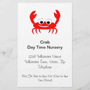 Prospectus 14 Cm X 21,6 Cm Flyer crabe