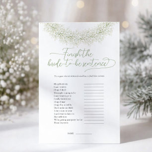 Prospectus 14 Cm X 21,6 Cm Flyer de jeu de shower de mariage pour finir la ph