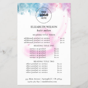 Prospectus 14 Cm X 21,6 Cm Flyer de salon de luxe avec paillettes violettes e