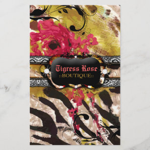 Prospectus 14 Cm X 21,6 Cm Flyer Rose 311 Tigress Zebra