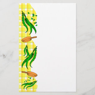 Prospectus 14 Cm X 21,6 Cm Flyer vert Bean Retro Jaune