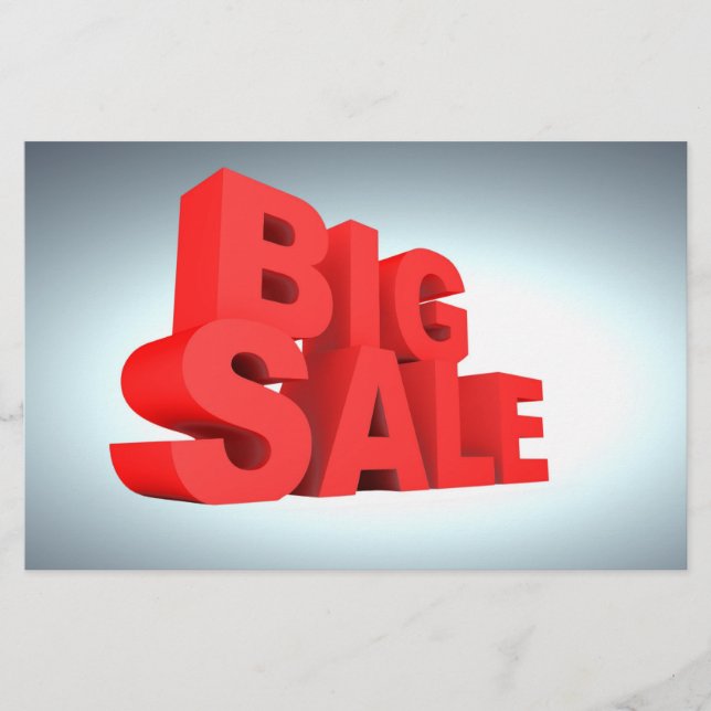 Prospectus 14 Cm X 21,6 Cm Flyers de grande vente (Devant)