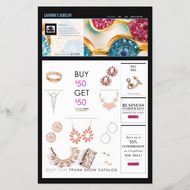 Prospectus 14 Cm X 21,6 Cm Flyers professionnels (Devant)