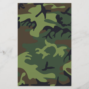 Prospectus 14 Cm X 21,6 Cm Forêt Verte Camouflage Militaire