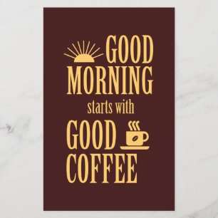 Prospectus 14 Cm X 21,6 Cm Good morning starts with good coffee