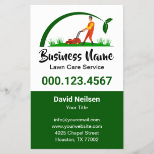 Prospectus 14 Cm X 21,6 Cm Green Grass Simple Soin De Pelouse Aménagement Pay