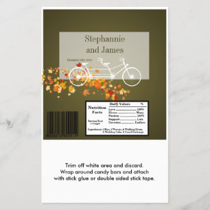 Prospectus 14 Cm X 21,6 Cm Hershey's Grand Bar Wrapper Brown Automne Double V