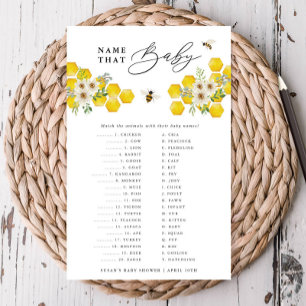 Prospectus 14 Cm X 21,6 Cm Honey Bee & Daisy Nom Cette Carte De Jeu Papier Bé