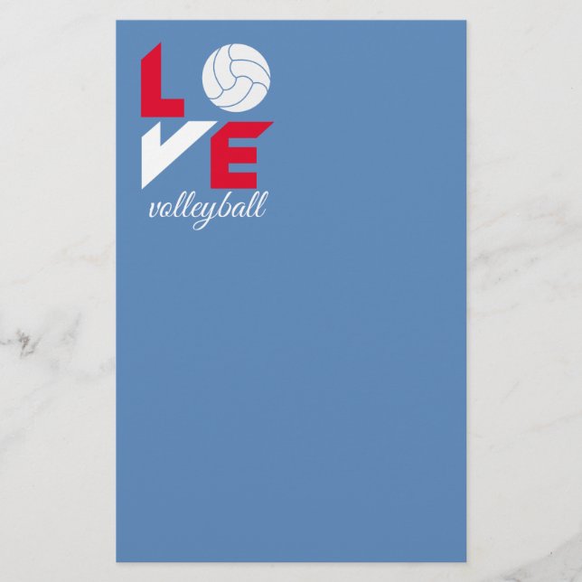 Prospectus 14 Cm X 21,6 Cm I Love volleyball (Devant)