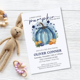 Prospectus 14 Cm X 21,6 Cm Invitation à la Baby Shower Little Pumpkin Boy BUD