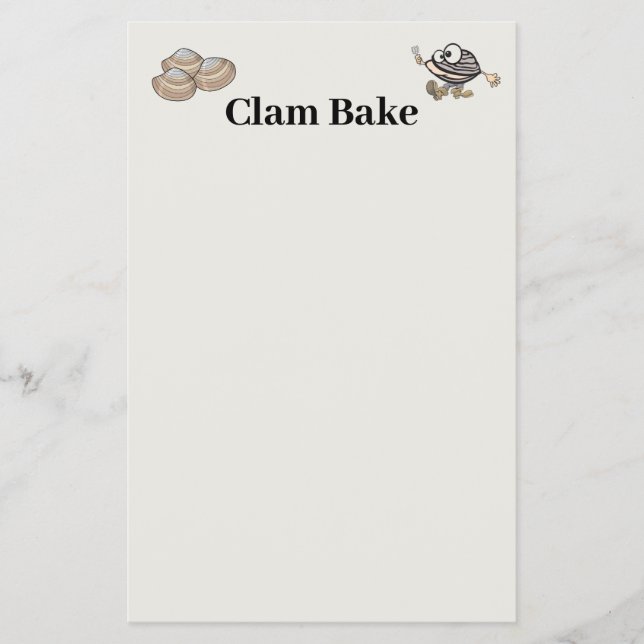 Prospectus 14 Cm X 21,6 Cm Invitation Clam Bake (Devant)