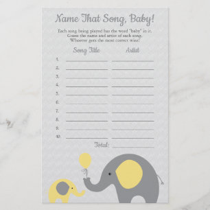 Prospectus 14 Cm X 21,6 Cm Jeu de douche de devinette de chanson pour bébé él