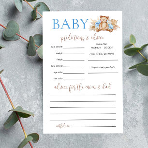 Prospectus 14 Cm X 21,6 Cm Jeu de prédictions pour bébé Ourson en peluche