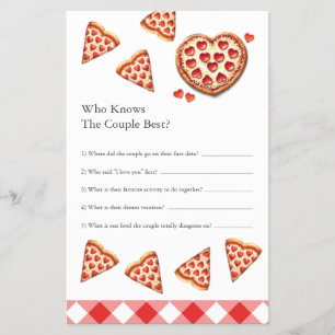 Prospectus 14 Cm X 21,6 Cm Jeux de la Pizza