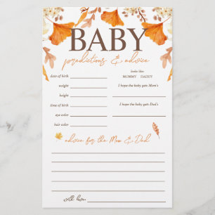 Prospectus 14 Cm X 21,6 Cm Jeux de Prédictions et Conseils pour Bébé pour une