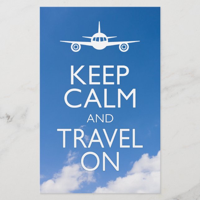 PROSPECTUS 14 CM X 21,6 CM KEEP CALM ET TRAVEL (Devant)