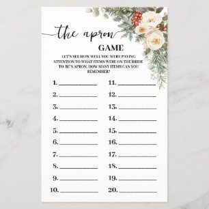 Prospectus 14 Cm X 21,6 Cm La carte de jeu de Baby Shower de mariage floral h