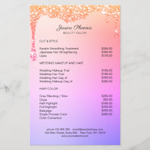 Prospectus 14 Cm X 21,6 Cm L'arc-en-ciel moderne Le brillant descend