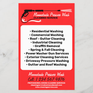 Prospectus 14 Cm X 21,6 Cm Lavage de pression Lavage de puissance professionn