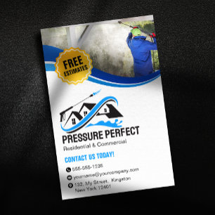 Prospectus 14 Cm X 21,6 Cm Lavage de pression professionnel et nettoyage de l