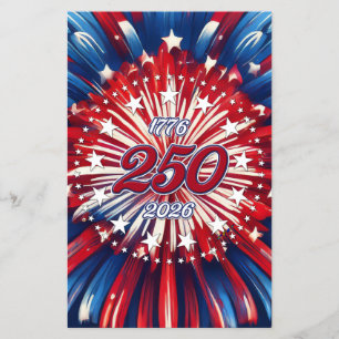 Prospectus 14 Cm X 21,6 Cm Les 250 ans d'Amérique 1776-2026 Feux d'artifice R