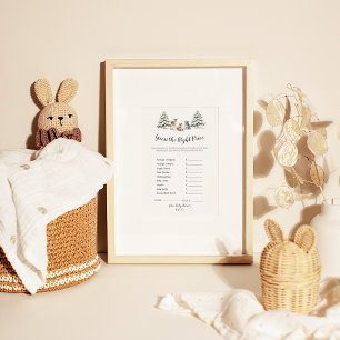Prospectus 14 Cm X 21,6 Cm Les Animaux Boisés D'Hiver Devinent Le Bon Prix
