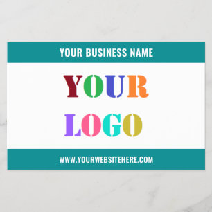 Prospectus 14 Cm X 21,6 Cm Logo de votre entreprise Texte personnalisé Circul